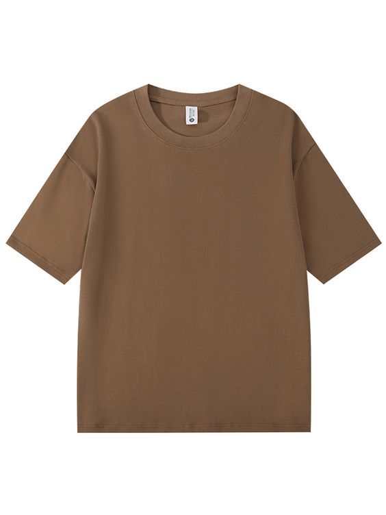 Minimalist Coffee Drop Shoulder T-Shirt – Unisex Streetwear
